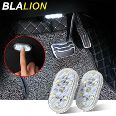 Car LED Touch Lights Wireless Interior Light Magnetic Auto Door Light Roof Ceiling Lamp Reading Lamp USB Rechargeable 5V